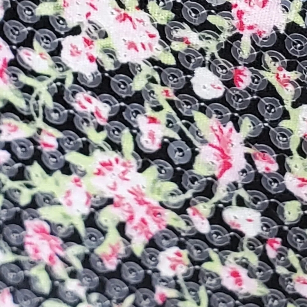 Floral Sequin Clutch Wallet - Picture 7 of 8